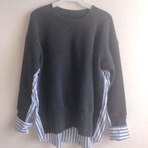 Current Elliot black sweatshirt size 2 Fits like M